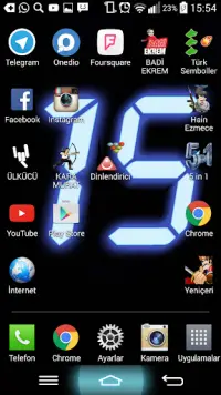 Digital Clock Wallpaper Screen Shot 0