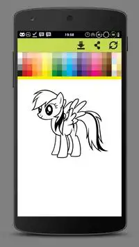Coloring Little Pony Unicorn World Screen Shot 3