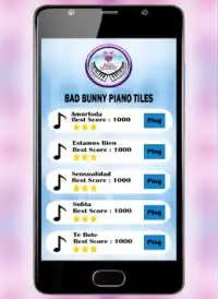 Badbunny Piano Canción tiles 🎹 Screen Shot 1