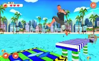 Legendary Stuntman Run 3D: Water Park WipeOut Game Screen Shot 4