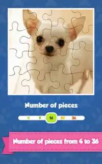 Kids Puzzles: Puppy Jigsaw Screen Shot 1