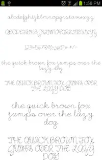 Pencil Fonts Screen Shot 2