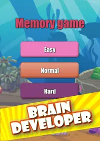 Memory game - Ocean fish Screen Shot 7