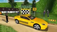 Mountain Crazy Taxi Driver: Yellow Cab Drive Sim Screen Shot 1