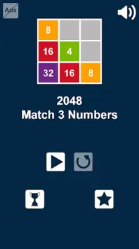 2048 Join 3: Swipe n Join Numbers Screen Shot 0