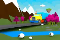 3D грузовик вождение для детей Screen Shot 1
