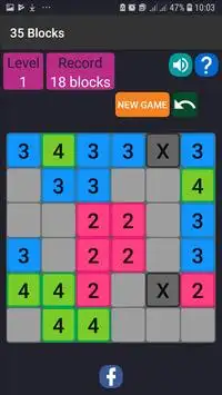 Game 35 Blocks - Puzzle Screen Shot 2