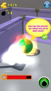 Maze 3D - Fire Ball Screen Shot 2