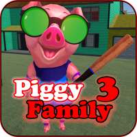 Piggy Family 3 : Scary Neighbor Obby House Escape