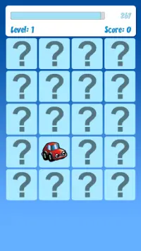 Memory Game Cars Screen Shot 3