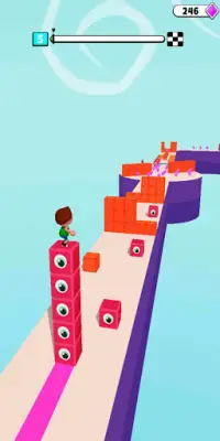 Block Surfer 3D: Stack Cube Surfer - Fun Run Game Screen Shot 4