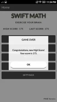 Swift Math Game FREE Screen Shot 1