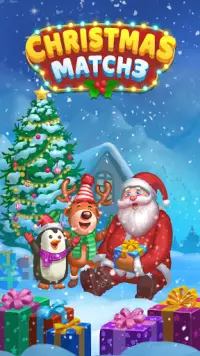Super jeu de Noël 🎄 Match 3 avec le Père Noël🎅 Screen Shot 5