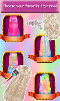 Ice Queen Rainbow Hair Salon Screen Shot 3