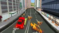 Crazy City Chained Cars Games 2018 Screen Shot 3
