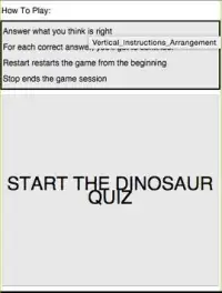 Dinosaur Quiz Screen Shot 2