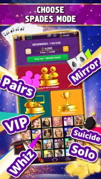 VIP Spades - Online Card Game Screen Shot 2