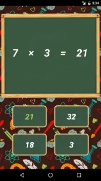 Multiplication Tables Learn Screen Shot 4