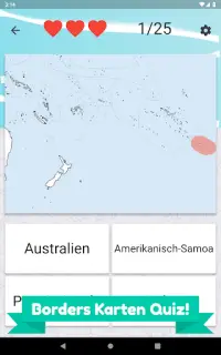 Ozeanien und Australien Quiz - Länder und Flaggen Screen Shot 11