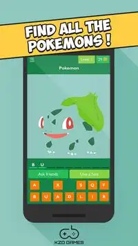 Pokemon Quiz - Guess the Name Screen Shot 1