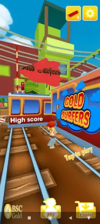 Gold Surfers - Endless Subway Runner Screen Shot 0