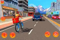 BMX Bicycle Pizza Delivery Boy Screen Shot 0