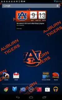 Auburn Tigers Live Clock Screen Shot 5