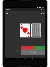 High Low Card Game - Easy Card Screen Shot 9