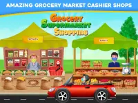 Grocery Supermarket Shopping- Cash Register Games Screen Shot 4