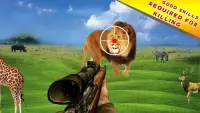 Дикий лев охота на оленей выживание Screen Shot 3