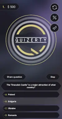 Quizerty: Millionaire Quiz Be rich Screen Shot 1