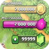 Gems Sheet for Clash of Clans