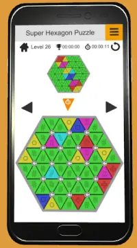Super Hexagon Puzzle Screen Shot 1