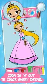 Kids coloring book: Princess Screen Shot 0