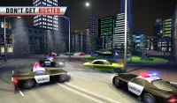 شرطة ليل سيارة هرب 3D Screen Shot 8