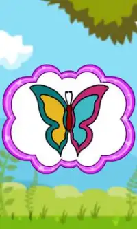 Coloring Game-Sweet Butterfly Screen Shot 1