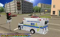 Stadt Krankenwagen Fahrt Simulation: frei Spiele Screen Shot 1