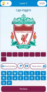 Tebak Logo Sepak Bola Dunia Screen Shot 2
