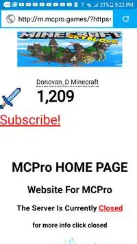MCPro - WebApp Screen Shot 1