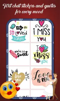 Valentine Love Emojis -Sticker Screen Shot 2