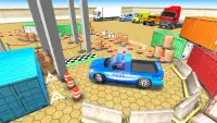एडवांस पुलिस कार पार्किंग गेम 3 डी: डरावना स्टंट Screen Shot 1