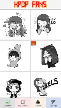 KPOP Fans - Pixel Art Screen Shot 1