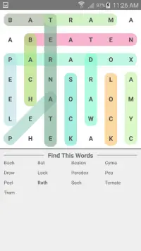 recherche de mots jeu puzzle Screen Shot 3