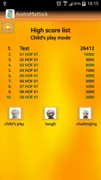 AndroMathick: Math test game Screen Shot 3