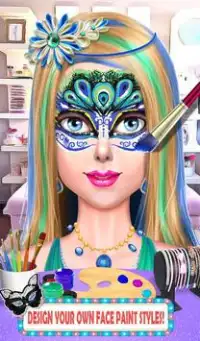 pintura cara maquillaje fiesta cambio imagen juego Screen Shot 10