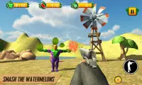 Disparo de melancia: jogo de frutas em 3D Screen Shot 0