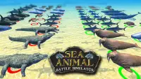 Sea Animal Kingdom Battle: War Simulator Screen Shot 0