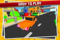 Mobil Parkir Crash Blocky Sim Screen Shot 2