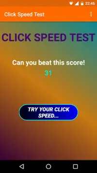 Click Speed Test Screen Shot 6