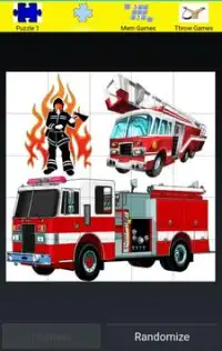 Free Kids Fire Engine Games Screen Shot 2